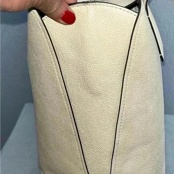 Kate Spade New York bleecker large saffiano leather tote bag in parchment - Picture 2 of 16